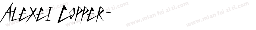 Alexei Copper字体转换